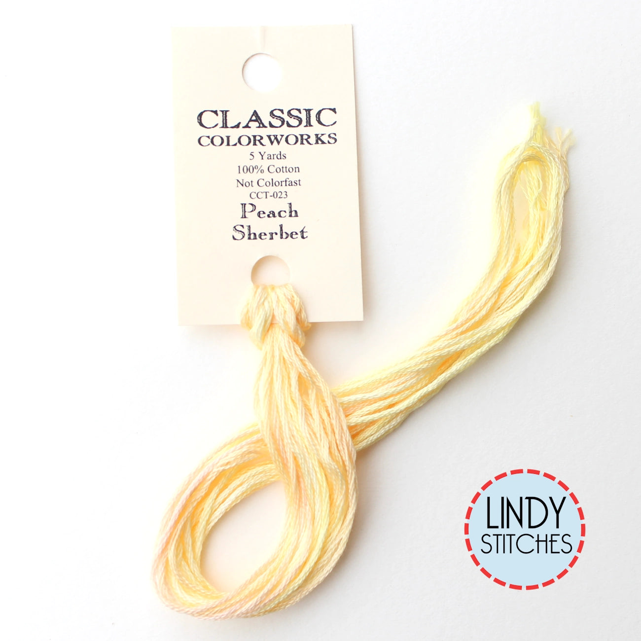 Peach Sherbet Classic Colorworks Floss Hand Dyed Cotton Skein
