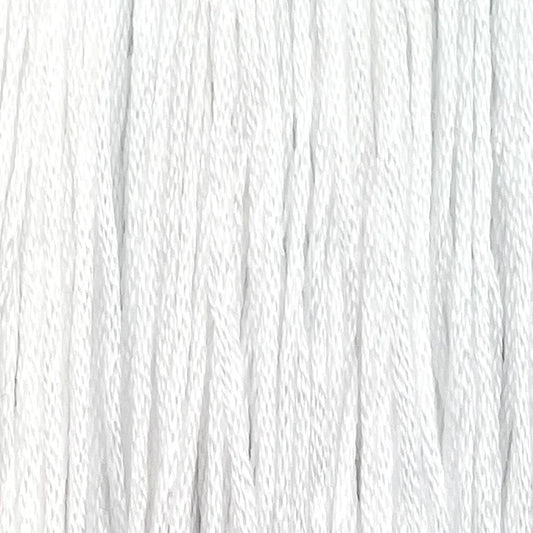 Pearl White Colour & Cotton Overdyed Cotton Floss