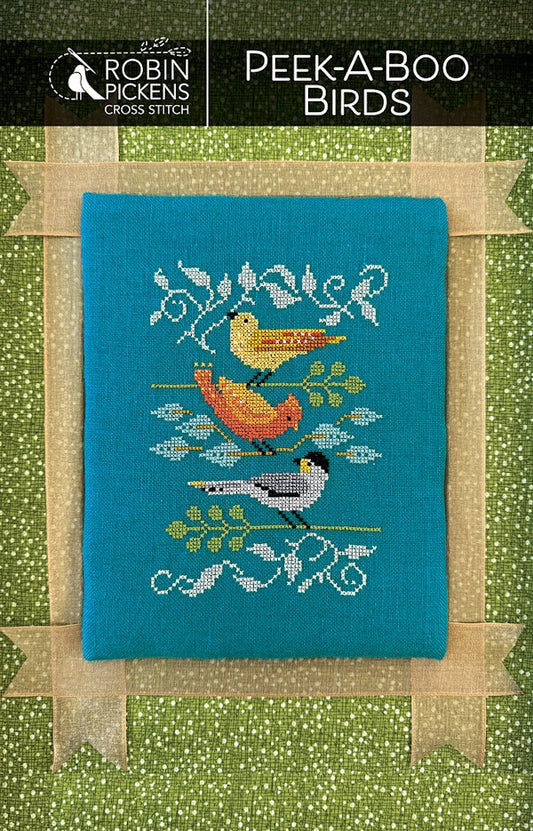 Peek-A-Boo Birds Cross Stitch Pattern by Robin Pickens Nashville Market