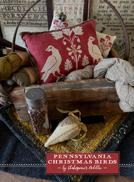 Pennsylvania Christmas Birds by Shakespeare's Peddler Cross Stitch Pattern Nashville Market