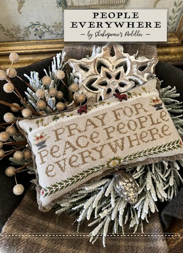 People Everywhere by Shakespeare's Peddler Cross Stitch Pattern Nashville Market