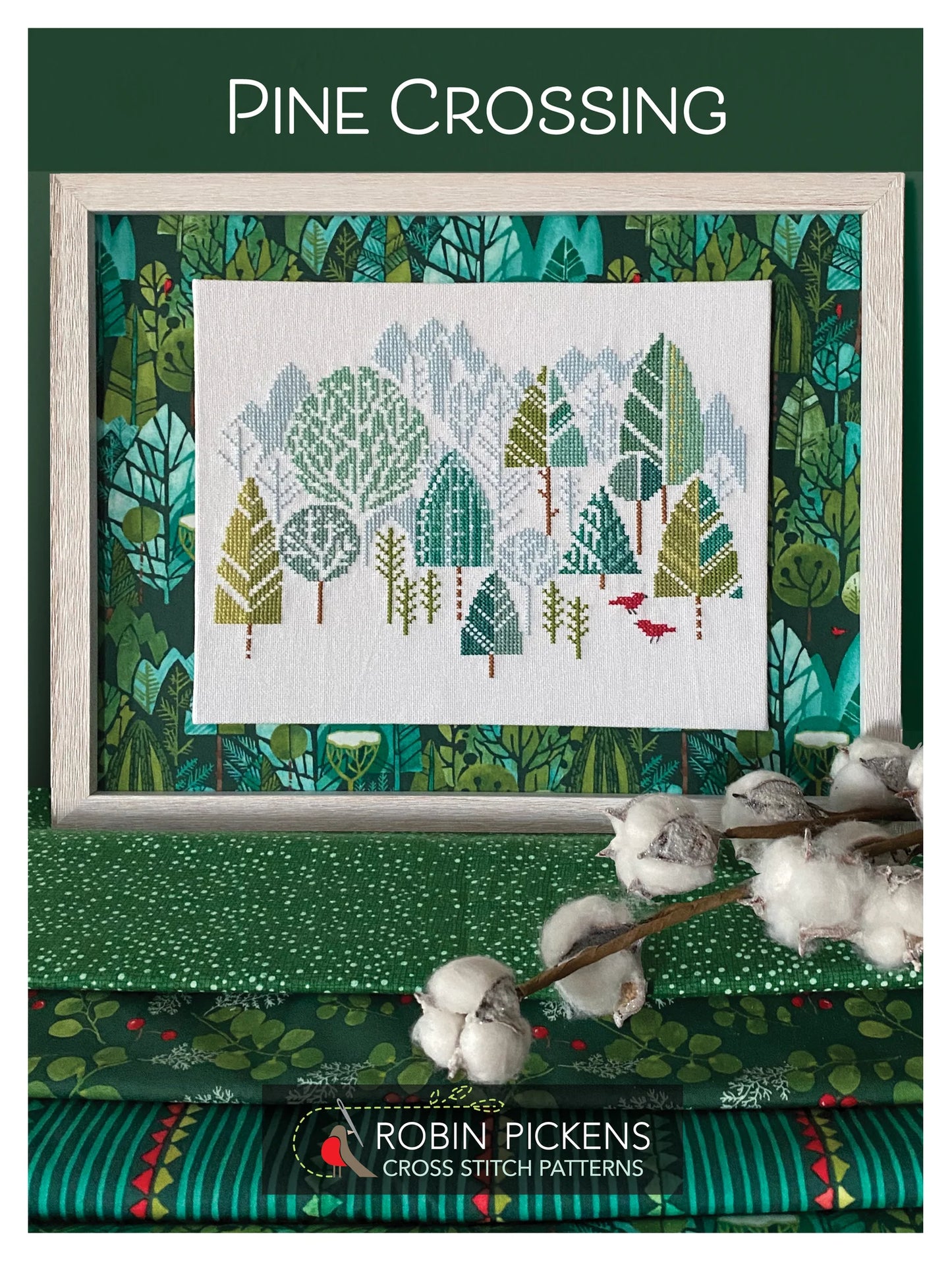 Pine Crossing Cross Stitch Pattern by Robin Pickens