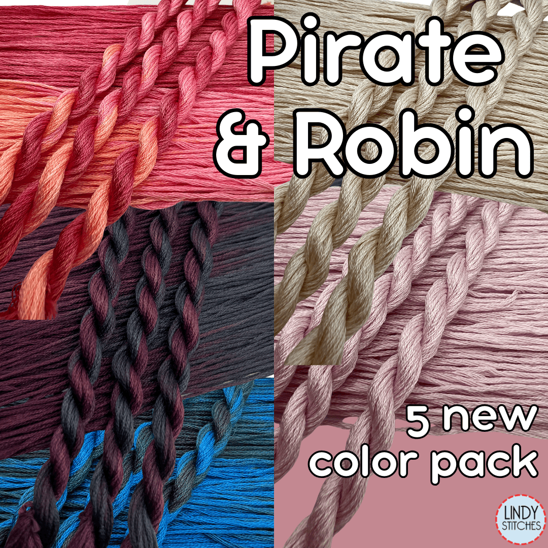 PREORDER FLOSS PACK for 5 NEW PIRATE & ROBIN Nashville Market