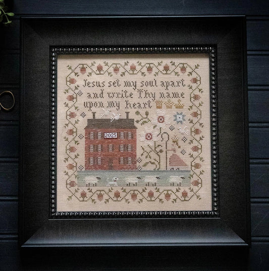 PREORDER Plum Street Sampler UPON MY HEART Cross Stitch Pattern Nashville Market