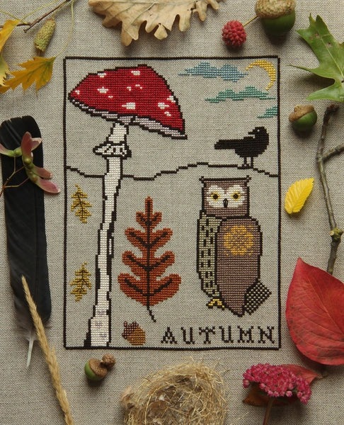 The Mist and All Cross Stitch Sampler Pattern by Posie