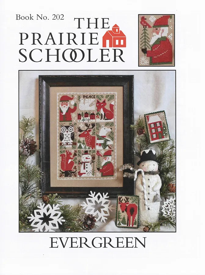 Evergreen The Prairie Schooler Cross Stitch Pattern #202 Physical Copy