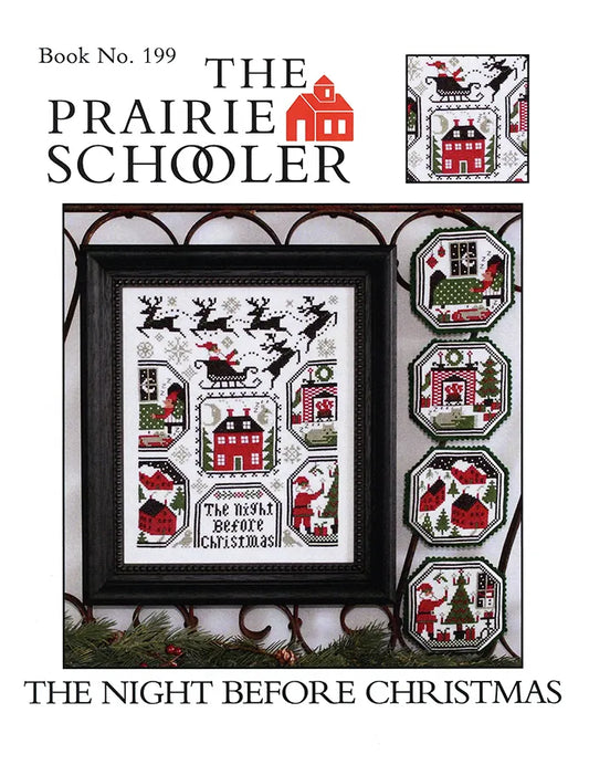 The Night Before Christmas The Prairie Schooler Cross Stitch Pattern #199 Physical Copy