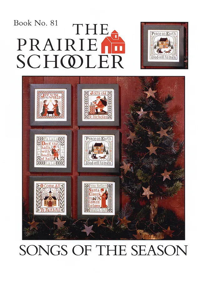 Songs of the Season The Prairie Schooler Cross Stitch Pattern #81 Physical Copy