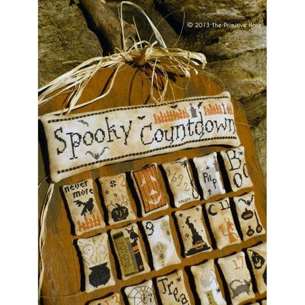 Spooky Countdown Cross Stitch Pattern Pattern by Primitive Hare
