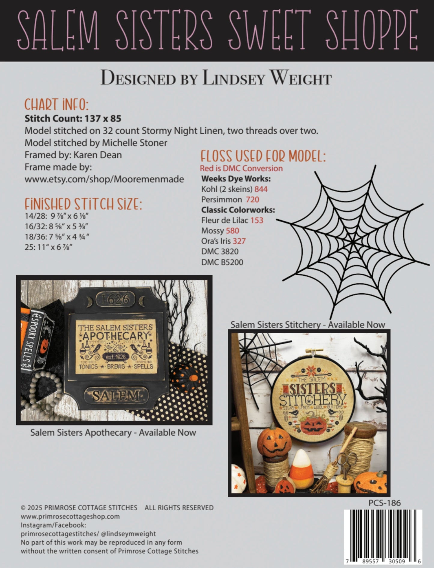 COMING SOON Salem Sisters Sweet Shoppe Cross Stitch Pattern by Primrose Cottage