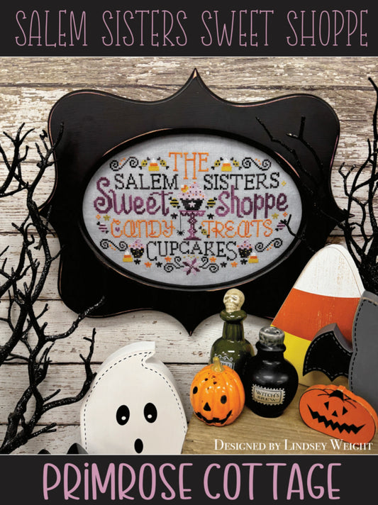 COMING SOON Salem Sisters Sweet Shoppe Cross Stitch Pattern by Primrose Cottage