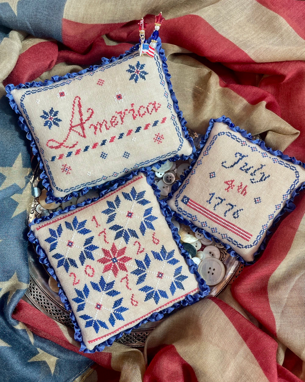 Proper Stitcher PATRIOTIC JUBILEE Cross Stitch Pattern