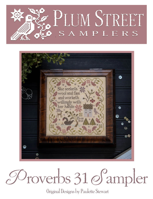 Proverbs 31 Sampler Plum Street Samplers Cross Stitch Pattern