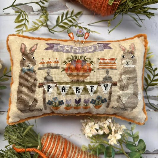 PREORDER Puntini Puntini CARROT PARTY Cross Stitch Pattern Nashville Market