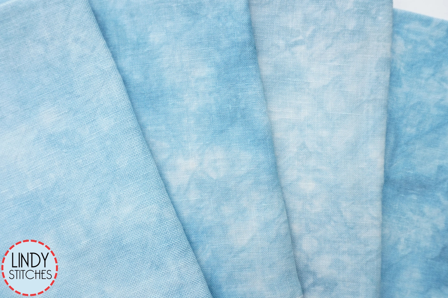 32 count Pusher's Cerulean Belfast Linen by Lapin Loops Cross Stitch Fabric