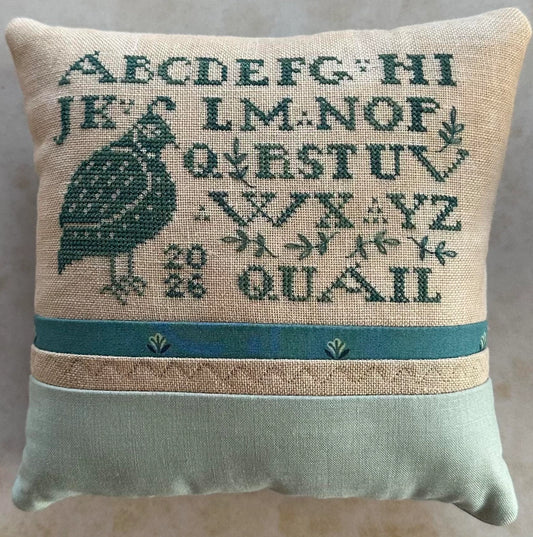 PREORDER Heart in Hand QUAIL SAMPLER Cross Stitch Pattern Nashville Market