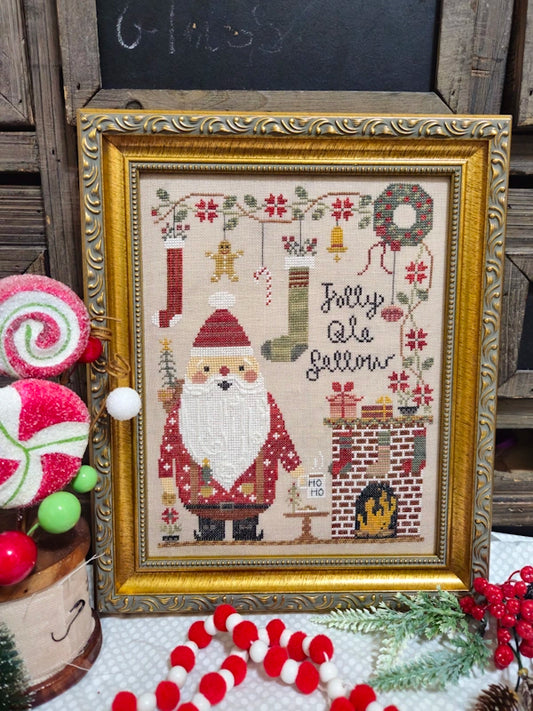 COMING SOON Quaint Rose Needlearts Jolly Ole Fellow Cross Stitch Pattern
