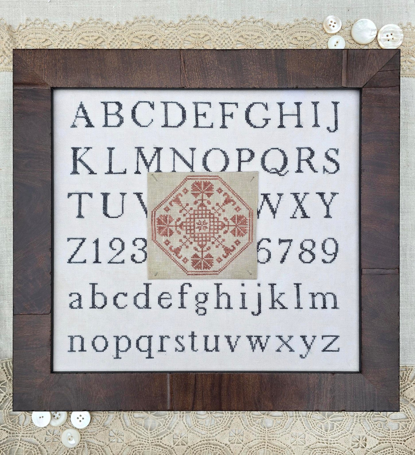 Quaker Medallion Cross Stitch Pattern by Hello from Liz Mathews Nashville Market