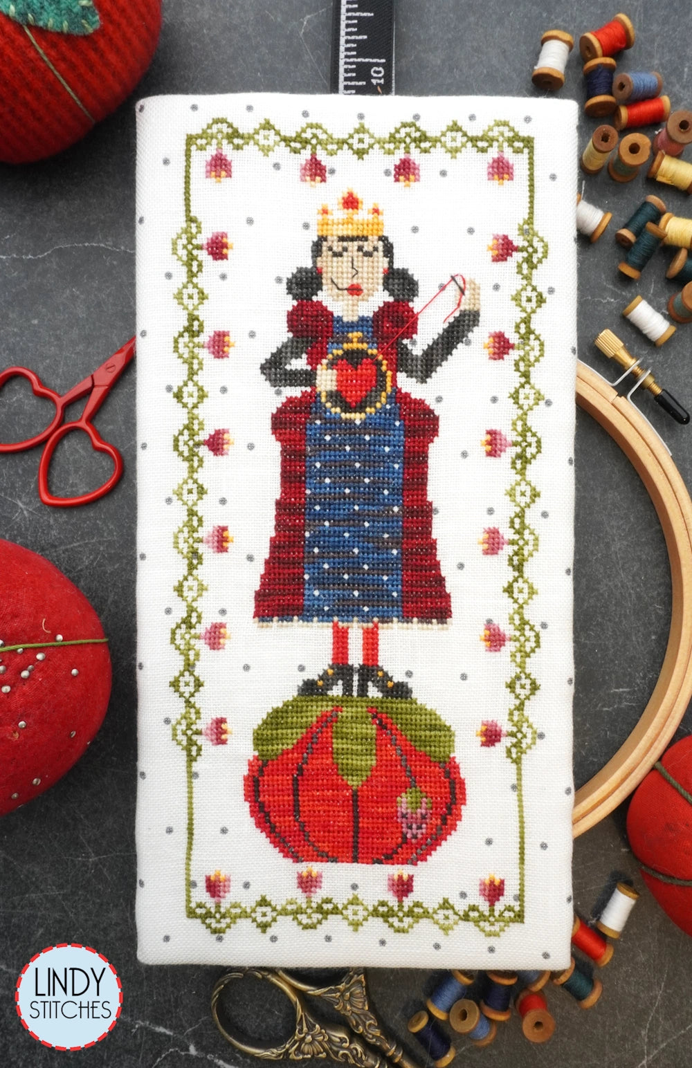 PREORDER Queen of Thread Cross Stitch Pattern by Lindy Stitches NASHVILLE 2024