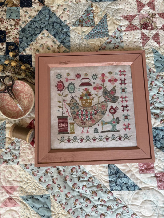 Pansy Patch QUILTY BIRD Cross Stitch Pattern