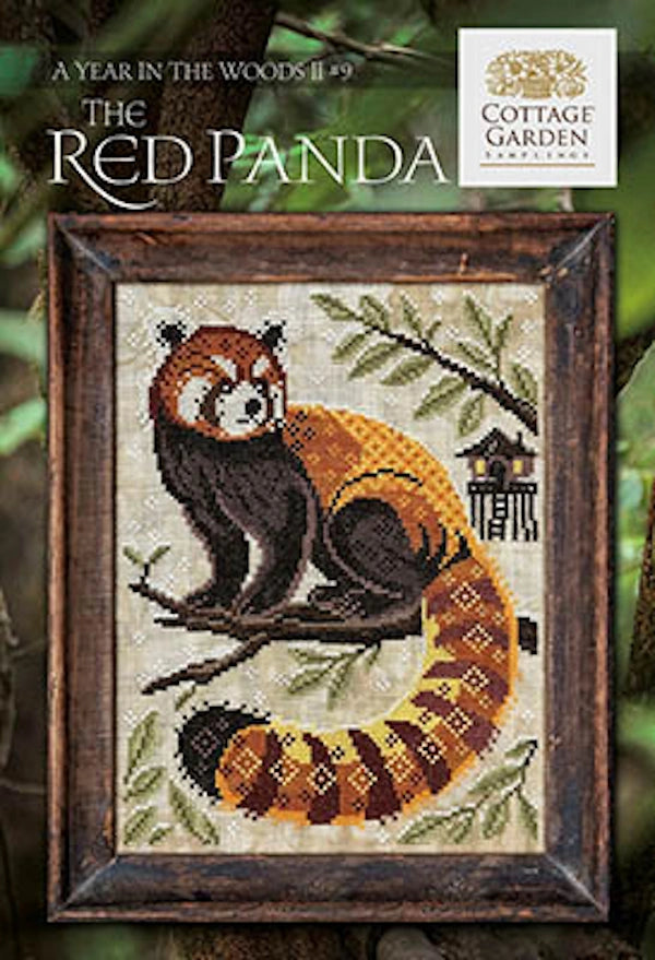 Red Panda Year in the Woods #9 by Cottage Garden Samplings Cross Stitch Pattern