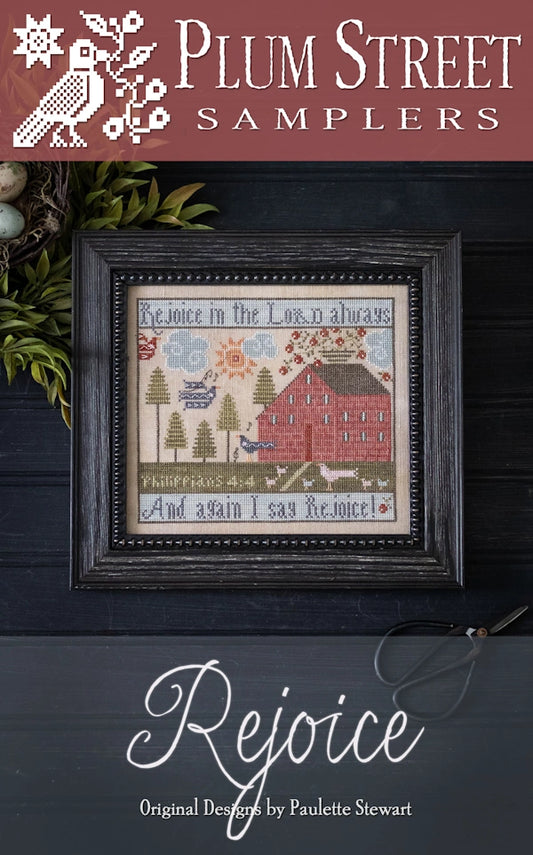 Rejoice Cross Stitch Pattern by Plum Street Nashville Market