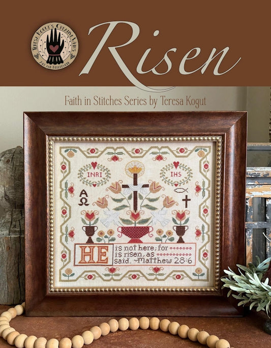 PREORDER Risen Cross Stitch Pattern by Teresa Kogut