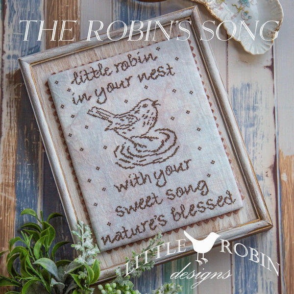PREORDER Robin's Song Cross Stitch Pattern by Little Robin Designs Nashville Market