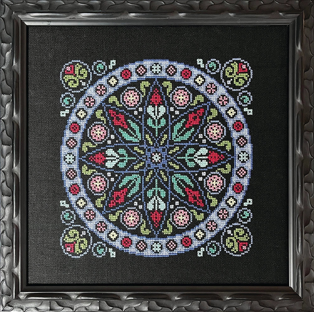 Rose Window Cross Stitch Pattern by Ink Circles