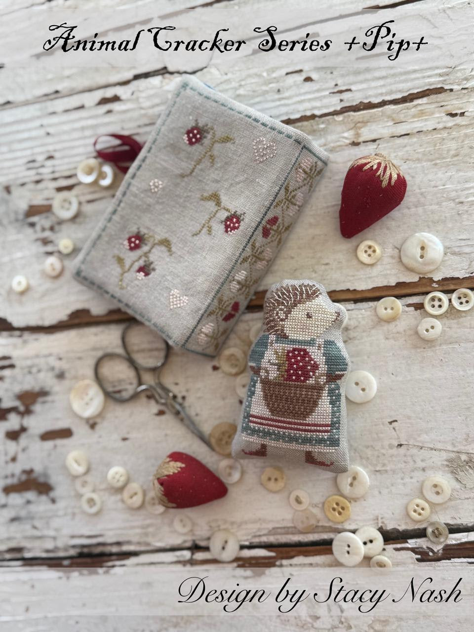 Stacy Nash PIP ANIMAL CRACKER Cross Stitch Pattern