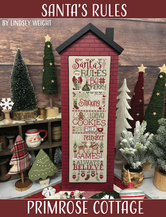 PREORDER Santa Rules Cross Stitch Pattern by Primrose Cottage