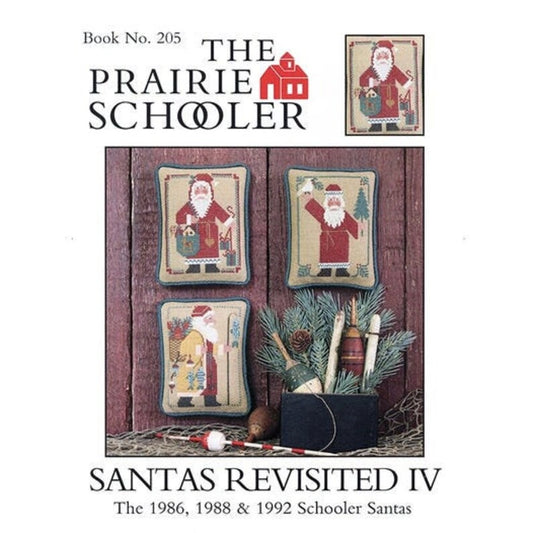 Santas Revisited IV The Prairie Schooler Cross Stitch Pattern #205 Physical Copy