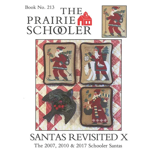 Santas Revisited X The Prairie Schooler Cross Stitch Pattern #213 Physical Copy