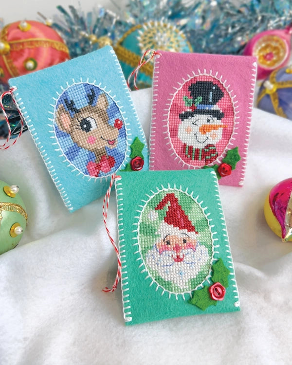 PREORDER Satsuma Street CHRISTMAS CAMEOS KIT Cross Stitch Pattern Nashville Market