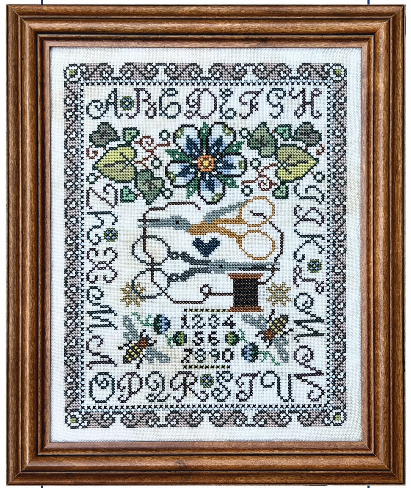 Scissor Sampler 2 Cross Stitch Pattern by Tellin Emblem Physical Copy