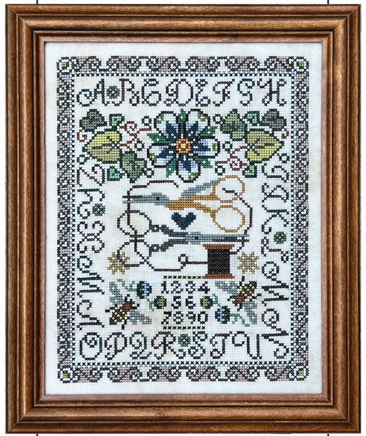 Scissor Sampler 2 Cross Stitch Pattern by Tellin Emblem Physical Copy