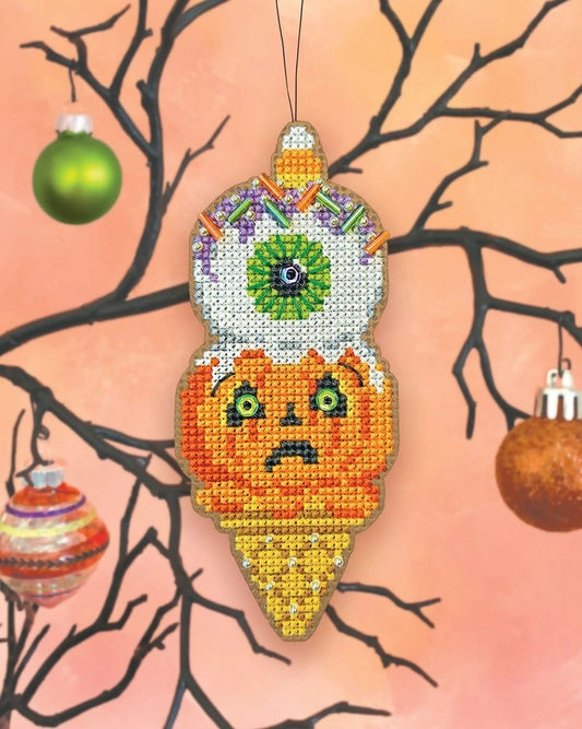 Eye Scream Satsuma Street Cross Stitch Ornament Kit