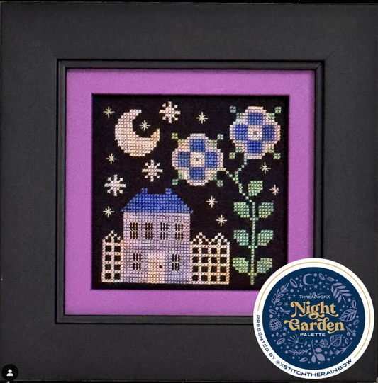 They Bloom at Night Cross Stitch Pattern by Fox and Rabbit Nashville Market Night Garden