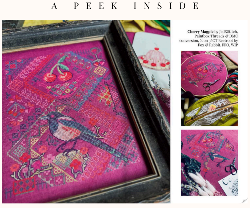PREORDER A Year in Stitches Cross Stitch Zine by Annie Chau