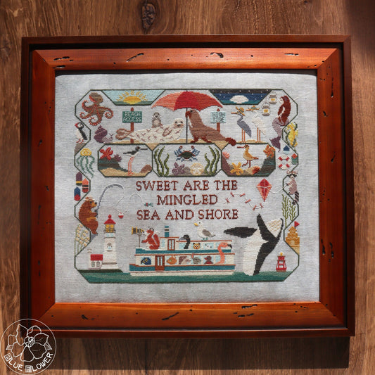PREORDER Sea & Shore Cross Stitch Pattern by The Blue Flower