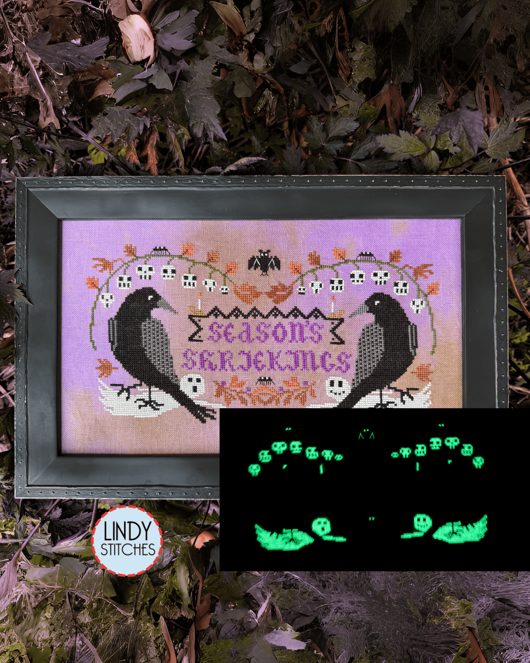Season's Shriekings Cross Stitch Pattern by Lindy Stitches