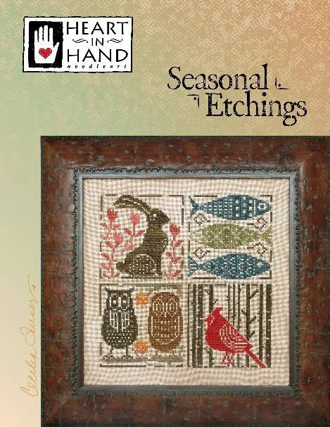 Seasonal Etchings by Heart in Hand Cross Stitch Pattern