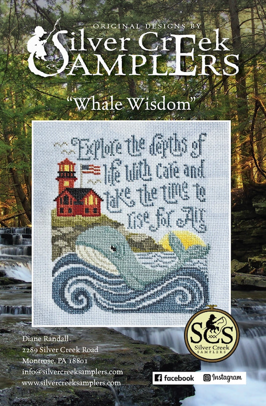 PREORDER Silver Creek Samplers WHALE WISDOM Cross Stitch Pattern Nashville Market