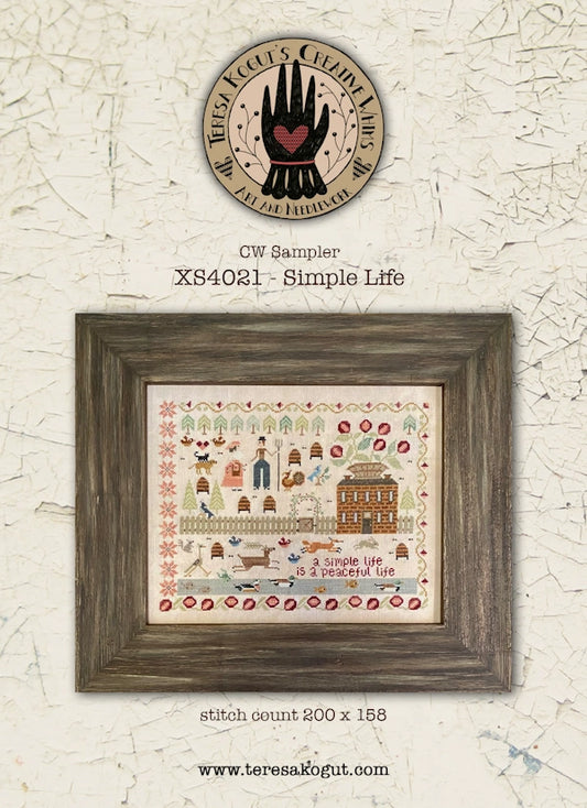 Simple Life by Teresa Kogut Cross Stitch Pattern Physical Copy