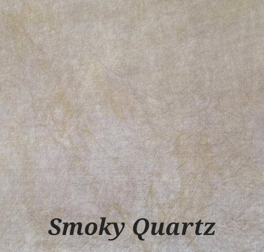 32 count Smoky Quartz Linen Fiber on a Whim Hand Dyed Cross Stitch Fabric