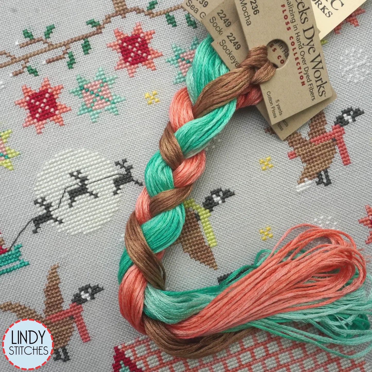 Snowflakes and Stars Floss Pack Classic Colorworks & Weeks Dye Works