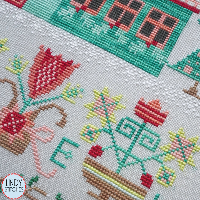 Snowflakes and Stars Cross Stitch Pattern by Lindy Stitches