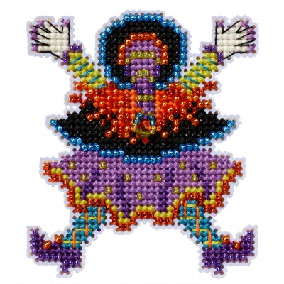 SPLAT WITCH Mill Hill Ornament Beads Cross Stitch Kit