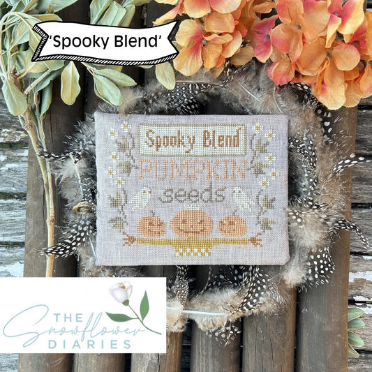 PREORDER Snowflower Diaries SPOOKY BLEND Cross Stitch Pattern