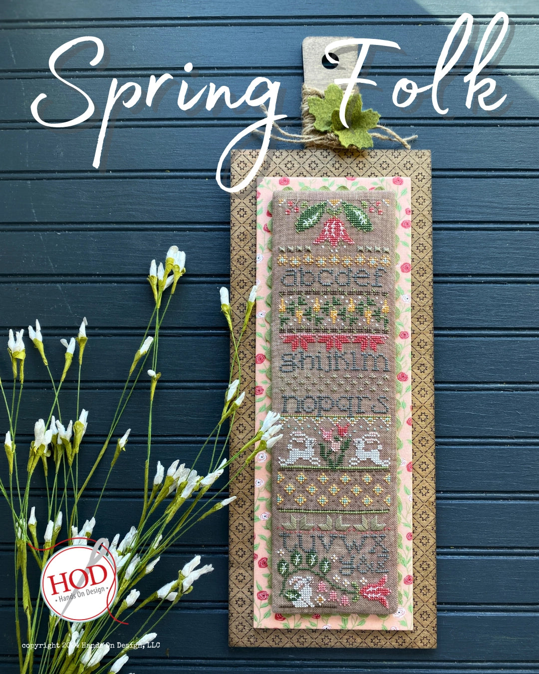 Spring Folk Hands on Design Cross Stitch Pattern